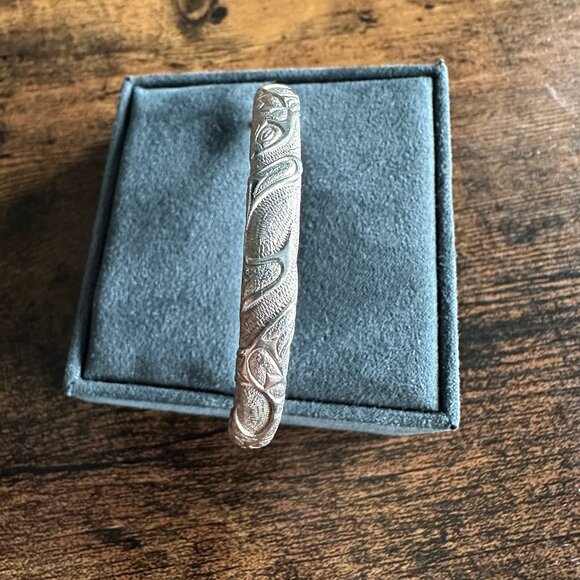 David Yurman Northwest Cuff Bracelet in Sterling Silver - 5mm - Size Large - Picture 12 of 16